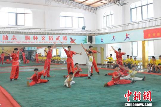 开营式上的武术表演?！∷锖?摄