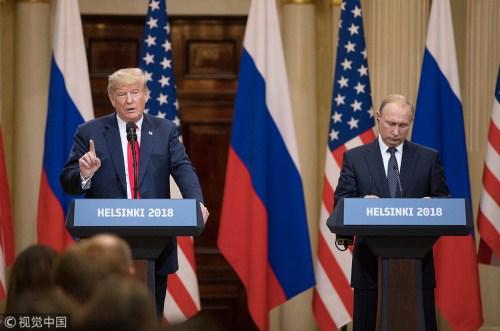 俄美元首谈地区议题 特朗普称希望与普京经常见面