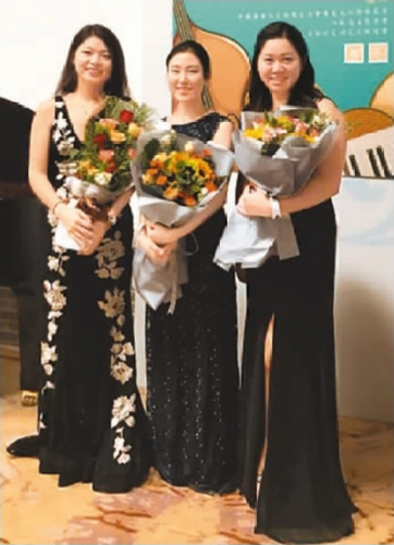 　图为“来自耶鲁的三重奏”团队：张妤箐（左）、李京珉（中）、洪钰晶（右）。