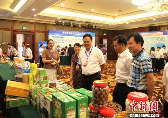 图为海内外华商参观投资合作产业项目展区。　杨志雄 摄