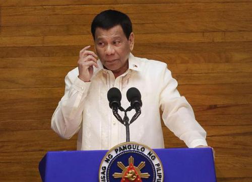 杜特尔特罕见批评中国:在南海建岛宣誓主权是错的