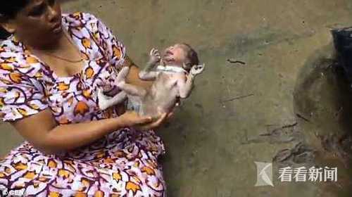 新生男婴被弃阴沟 女子将其掏出取名自由