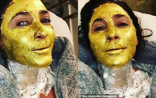 英国知名女主持敷24K纯金面膜金光闪闪 一小瓶花费约1500元