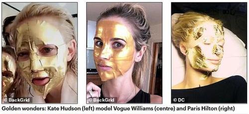 英国知名女主持敷24K纯金面膜金光闪闪 一小瓶花费约1500元