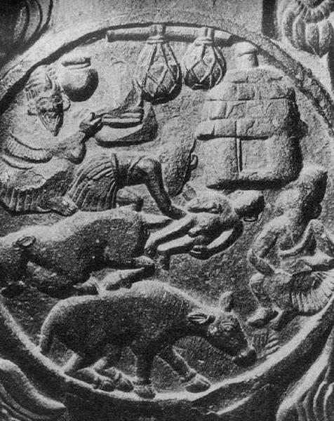 巴尔胡特的一角仙人故事石刻