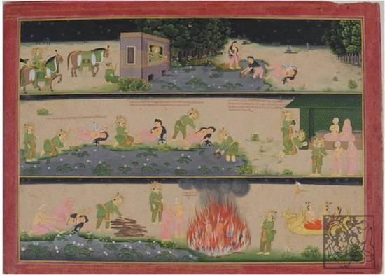 印度长幅睒子故事图