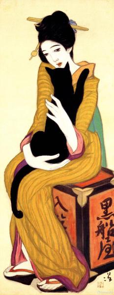 竹久梦二 黑船屋&nbsp; 日本竹久梦二伊香保纪念馆收藏