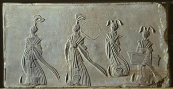 贵妇出游画像砖