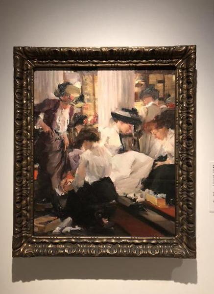 伊丽莎白·斯巴霍克·琼斯《鞋店》 约1911年 芝加哥艺术博物馆