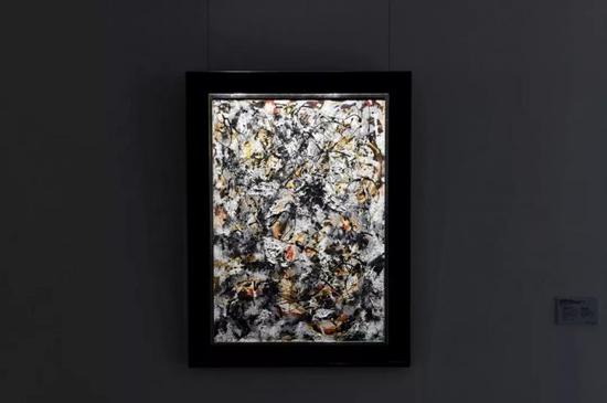 杰克逊·波洛克的《红色笔触的构成》目前正于香港展出