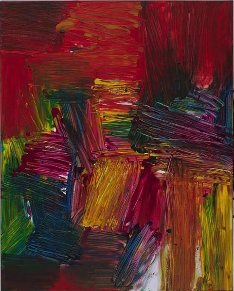 李磊，释放心光系列2，布面丙烯，100×80cm，2018