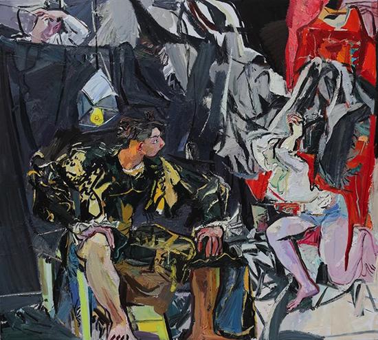 闫平，起飞，180×200cm，布面油彩，2018