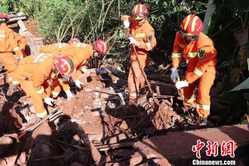 图为灾害现场。普洱消防提供2