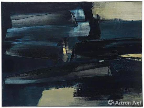 拍品编号8 皮耶·苏拉吉 （1919年生） 《画作97 x 130公分，1962年6月5日》