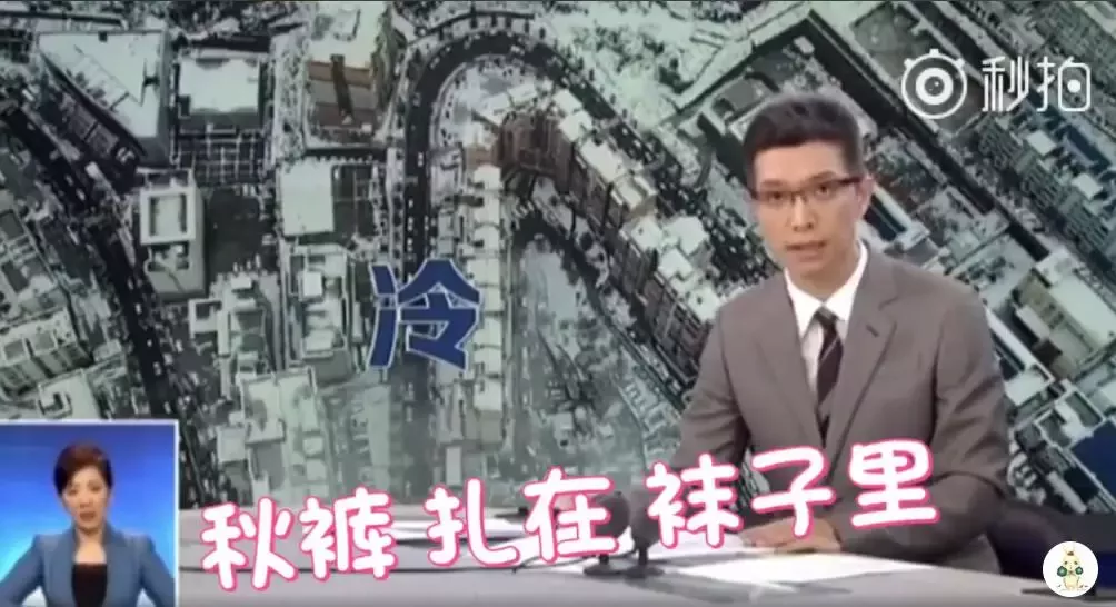 央视段子手又上热搜:穿上秋裤是对降温起码的尊重