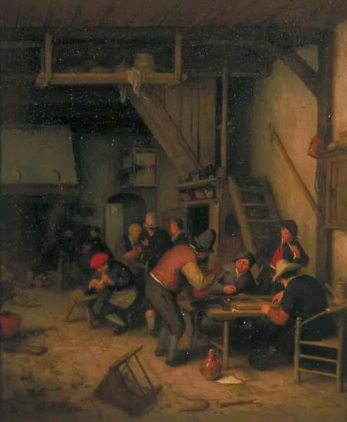 Tavern with Tric-Trac or Backgammon Players， 1669–1674