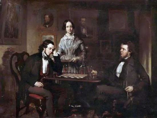 Chess Players， c.1840–c.1850
