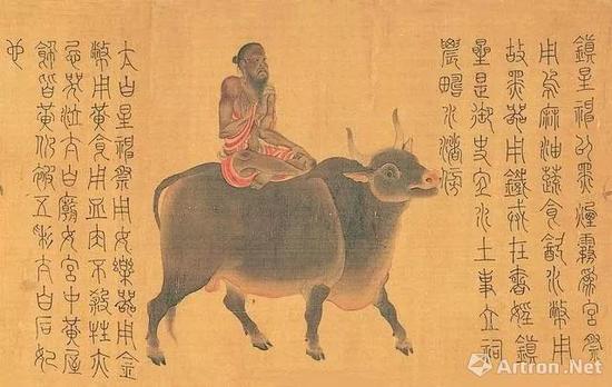 （传）张僧繇，《五星二十八宿神形图》卷，局部，绢本设色，27.5×489.7 厘米