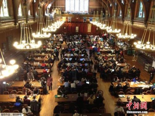 资料图：哈佛大学校园。