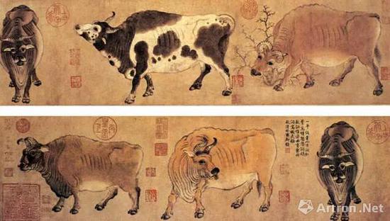 韩滉 《五牛图》