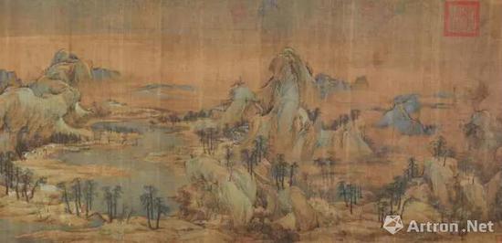 ▲赵伯驹 《江山秋色图》·局部