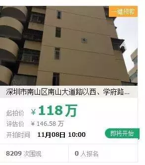 深圳大量房被7折拍卖千万豪宅降价急售? 小心套路
