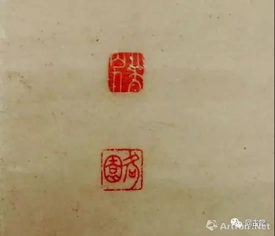 钤印：八大山人、何园