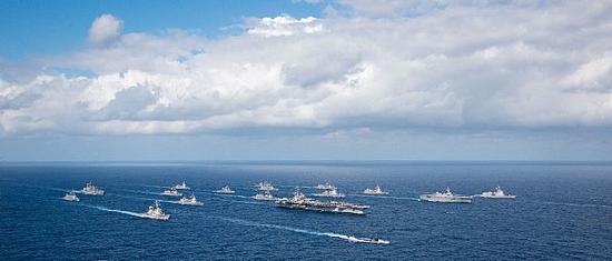 美国里根号航母战斗群进入南海 台媒这么报道