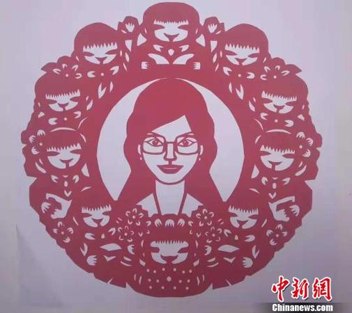 江学文的剪纸作品 江学文 摄