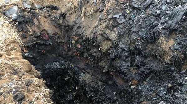 督察组随机抽取点位进行开挖