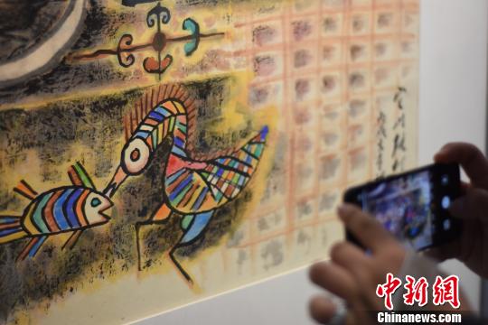 图为张仃作品局部?！≈咏ㄉ?摄