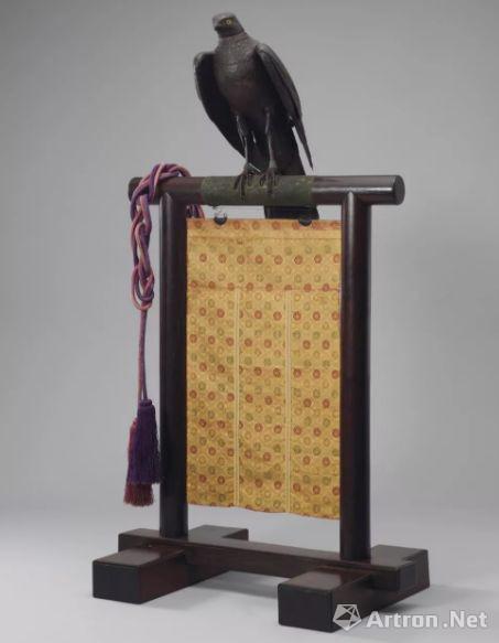 明治时代铁自在鹰连座屏 铭 新次郎 （板尾新次郎 1842-1911）&nbsp; 670万港币