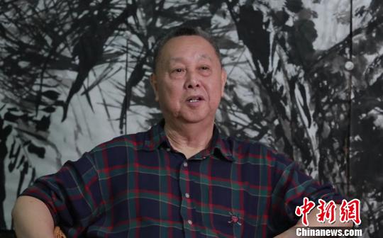 著名画家林墉。　李凌 摄