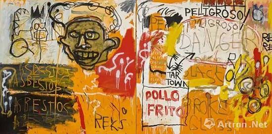 ▲尚·米榭·巴斯基亚《无题（炸鸡）》