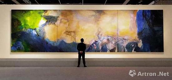 ▲ 赵无极《1985年6月至10月》，成交价：5.1亿港元