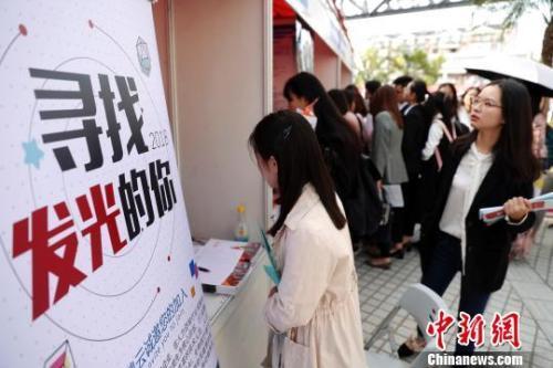 招聘会资料图。汤彦俊 摄