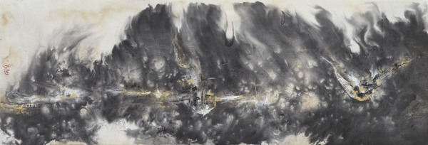 刘子建，祈风，74×173cm，纸本水墨，2018