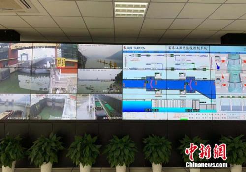 富春江船闸视频监控系统 郭其钰摄
