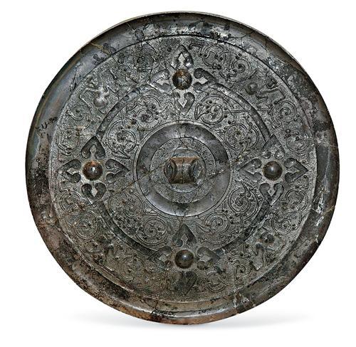 四乳兽纹铜镜。河北博物院供图