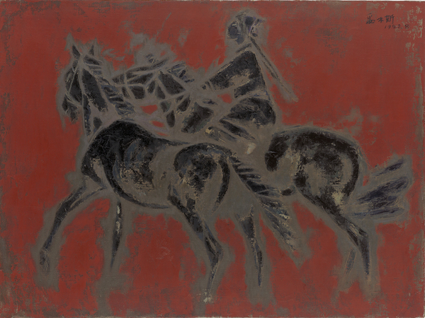 妥木斯《漫步》布面油画 80×60cm 2014