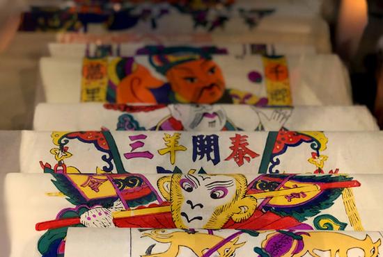图为滩头年画系列作品。张晶 摄