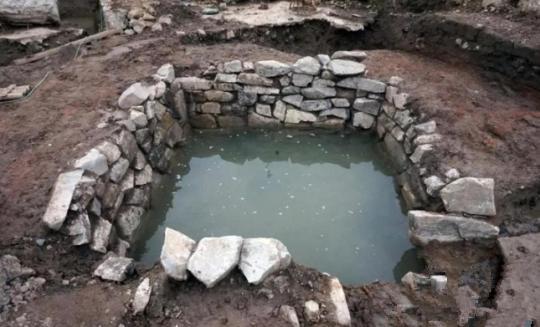 石砌水池。玉环市委宣传部提供