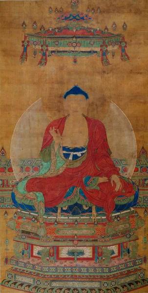 释迦牟尼佛，明代，绢本