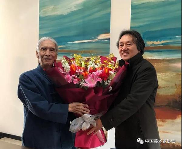 中国文联、中国美协看望慰问刘勃舒先生