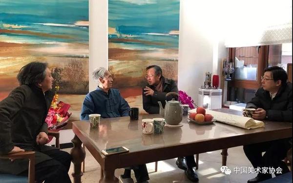 中国文联、中国美协看望慰问刘勃舒先生