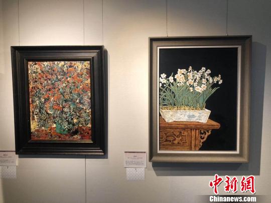 展出的部分作品?！×治那?摄