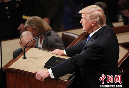 资料图：美国总统特朗普。