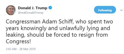 图片来源：特朗普社交网站账号截图。