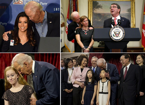 美前副总统拜登回应女议员称其不当接触:不记得