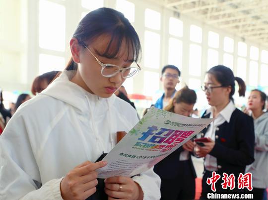 毕业生了解招聘信息?！≌运?摄